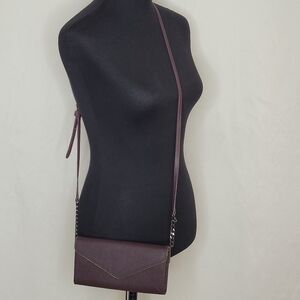 Rebecca Minkoff Cleo Wallet On A Chain Small Saffiano Leather Crossbody Handbag